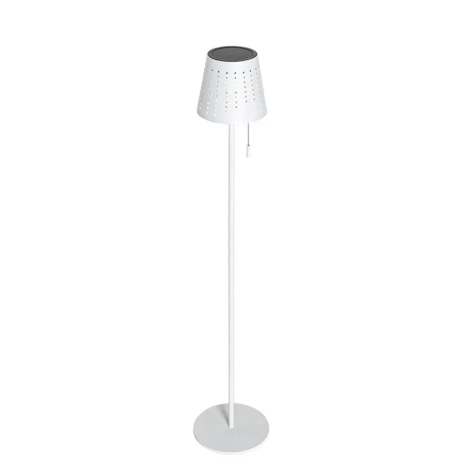 Qazqa staande buitenlampen ferre wit geïntegreerde led