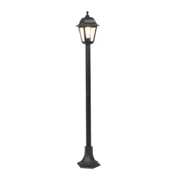 Qazqa staande buitenlampen capital zwart e27