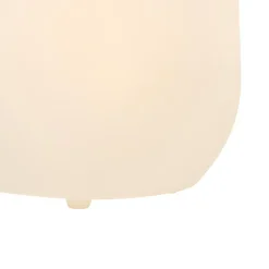 Qazqa staande buitenlampen flowerpot wit e27