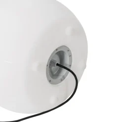 Qazqa staande buitenlampen flowerpot wit e27