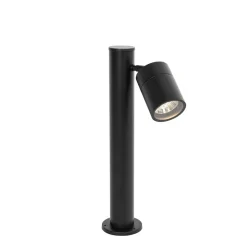 Qazqa staande buitenlampen solo zwart gu10