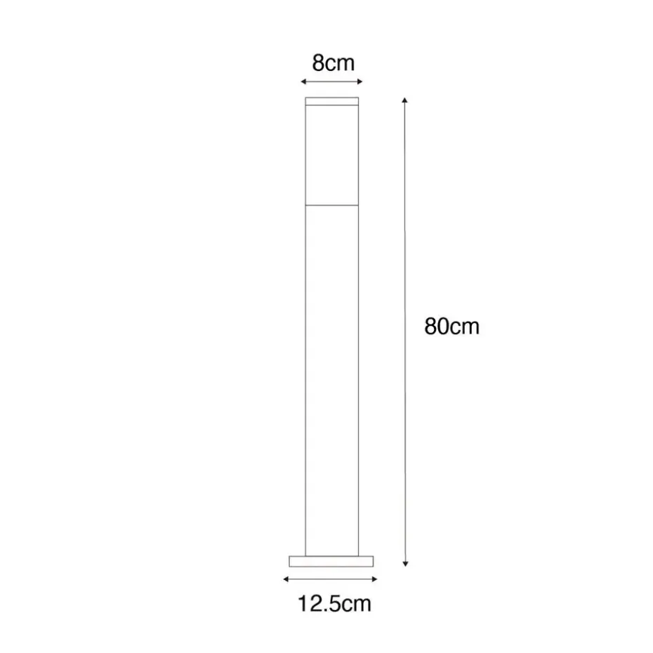 Qazqa staande buitenlampen malios bruin e27