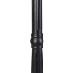 Qazqa staande buitenlampen havana zwart e27