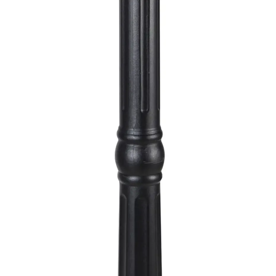 Qazqa staande buitenlampen havana zwart e27