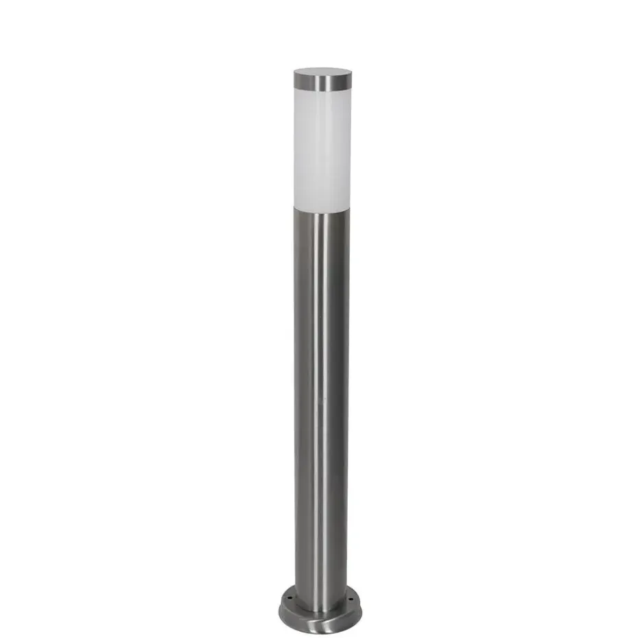 Qazqa staande buitenlampen rox zilverkleurig e27