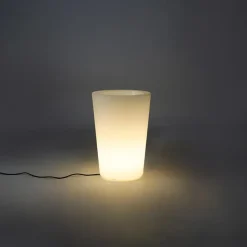 Qazqa staande buitenlampen verano wit e27