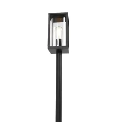 Qazqa staande buitenlampen charlois zwart e27