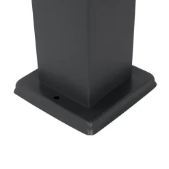 Qazqa staande buitenlampen malios grijs e27