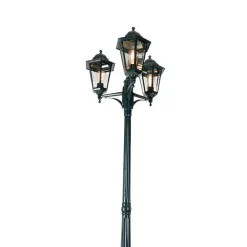 Qazqa staande buitenlampen new orleans groen e27