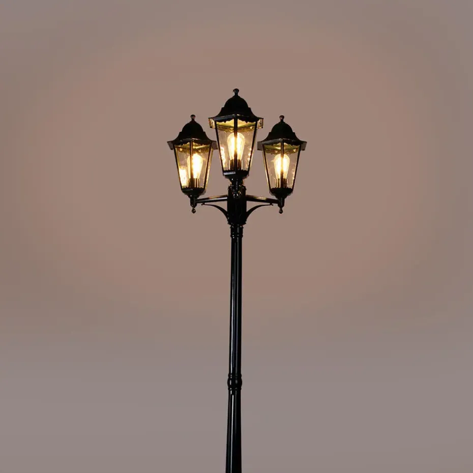 Qazqa staande buitenlampen new orleans groen e27
