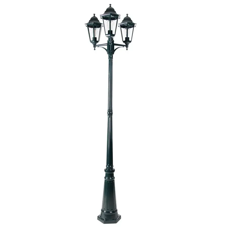 Qazqa staande buitenlampen new orleans groen e27