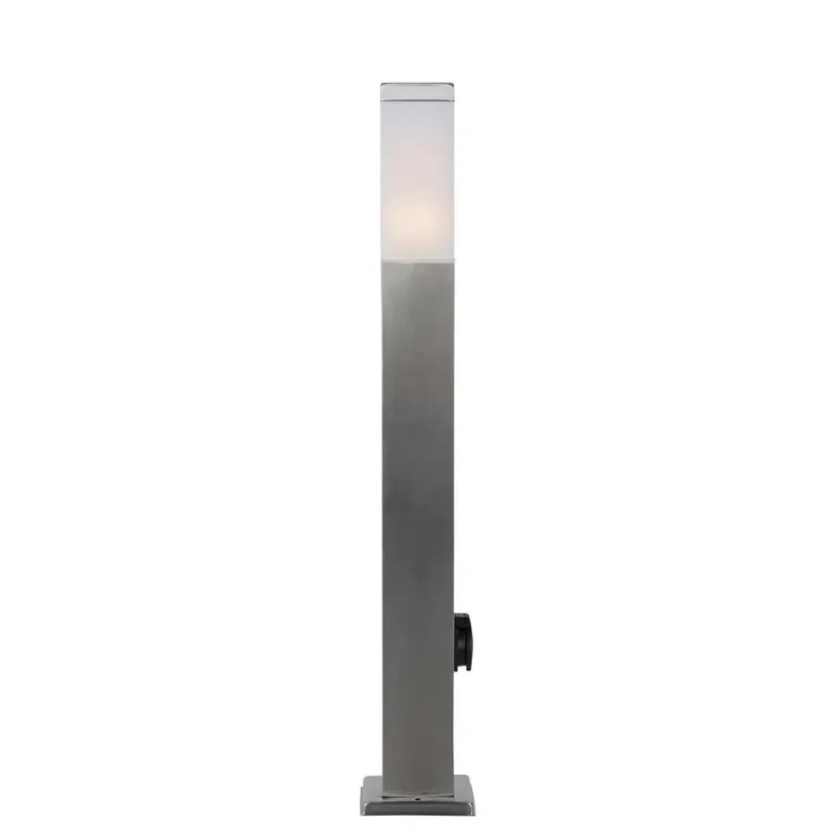 Qazqa staande buitenlampen malios zilverkleurig e27