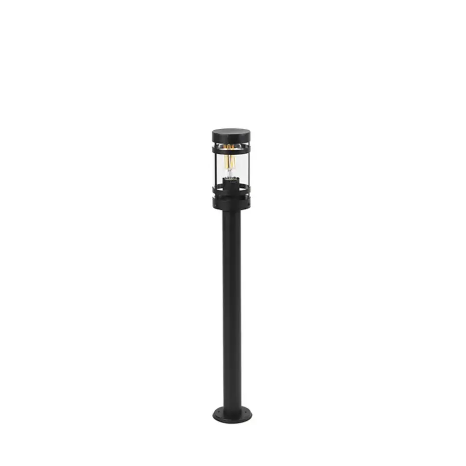 Qazqa staande buitenlampen gleam zwart e27
