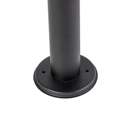 Qazqa staande buitenlampen gleam zwart e27