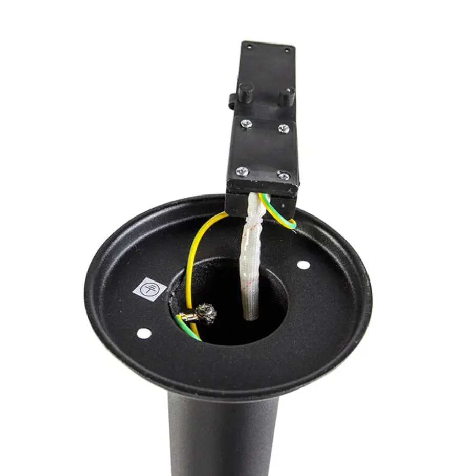 Qazqa staande buitenlampen gleam zwart e27