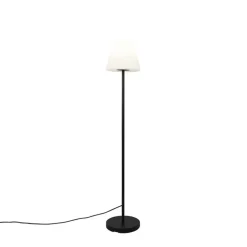 Qazqa staande buitenlampen virginia zwart e27