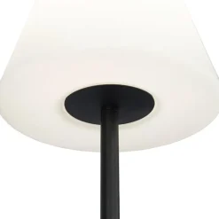 Qazqa staande buitenlampen virginia zwart e27