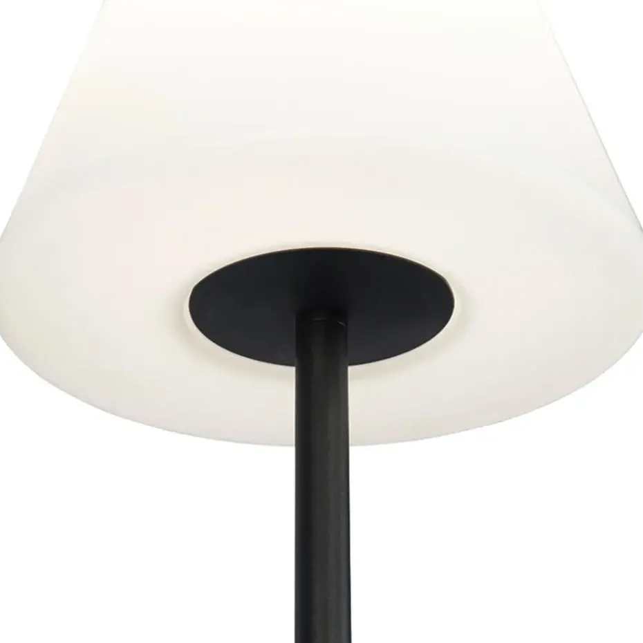 Qazqa staande buitenlampen virginia zwart e27