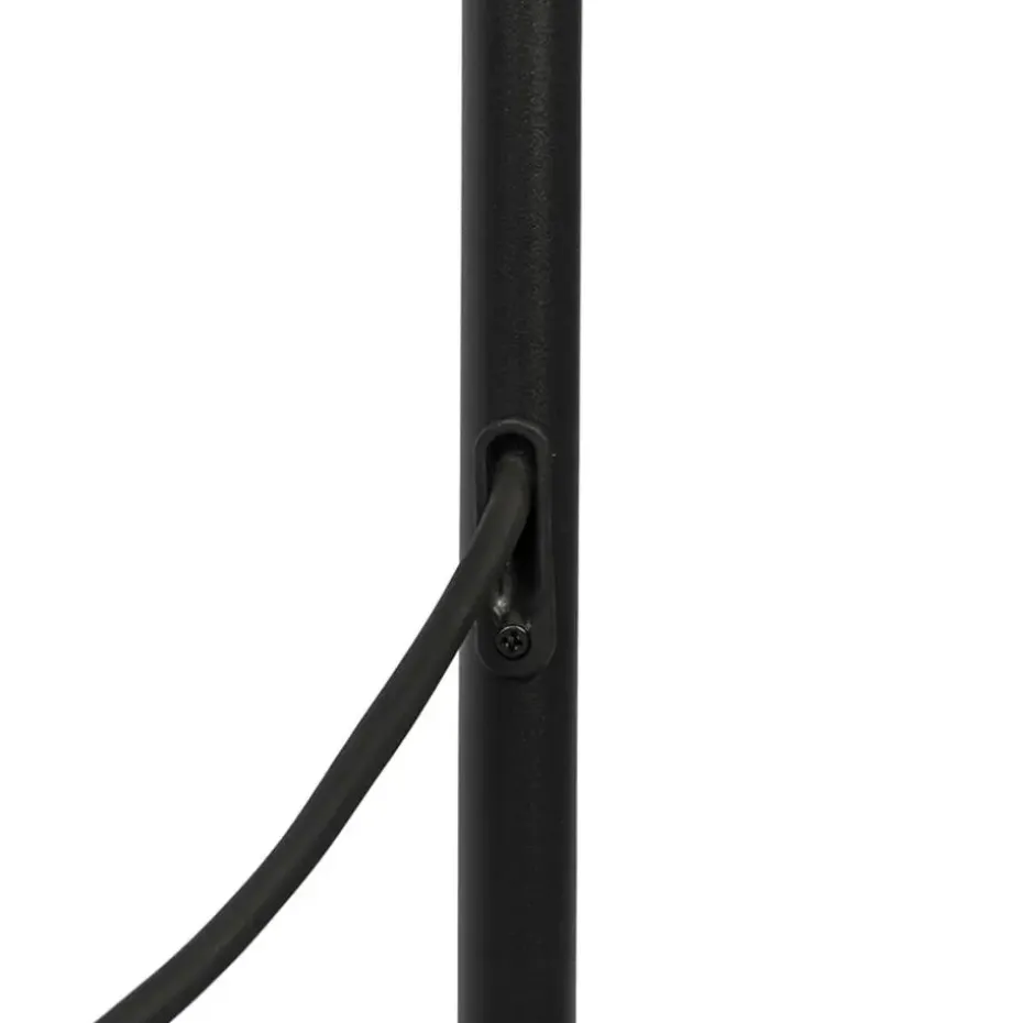 Qazqa staande buitenlampen virginia zwart e27