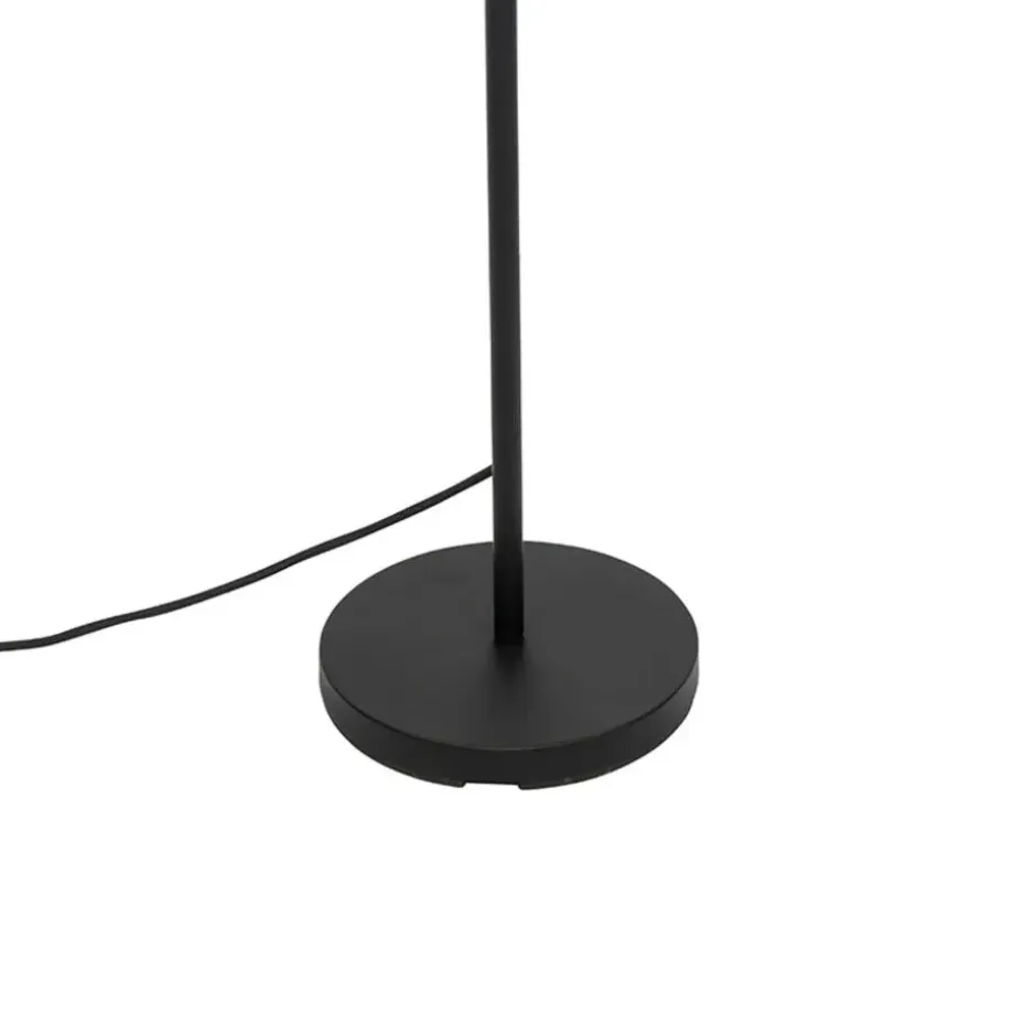 Qazqa staande buitenlampen virginia zwart e27