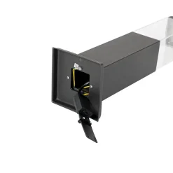Qazqa staande buitenlampen malios bruin e27