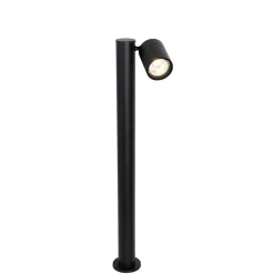Qazqa staande buitenlampen solo zwart gu10