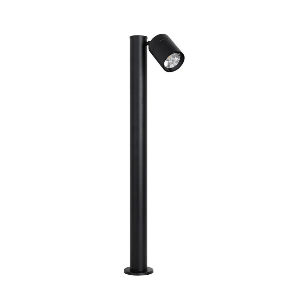 Qazqa staande buitenlampen solo zwart gu10