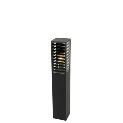 Qazqa staande buitenlampen reims zwart e27