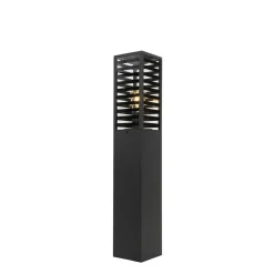Qazqa staande buitenlampen reims zwart e27