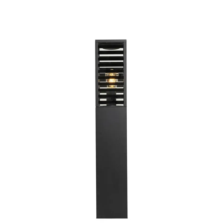Qazqa staande buitenlampen reims zwart e27