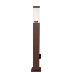 Qazqa staande buitenlampen malios bronskleurig e27
