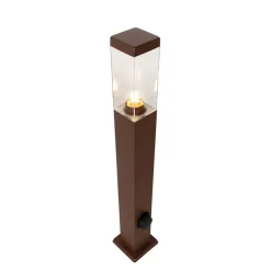 Qazqa staande buitenlampen malios bronskleurig e27