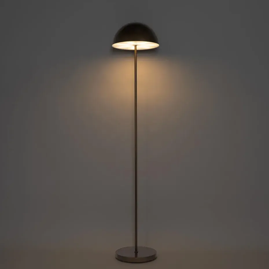Qazqa staande buitenlampen keira bruin geïntegreerde led