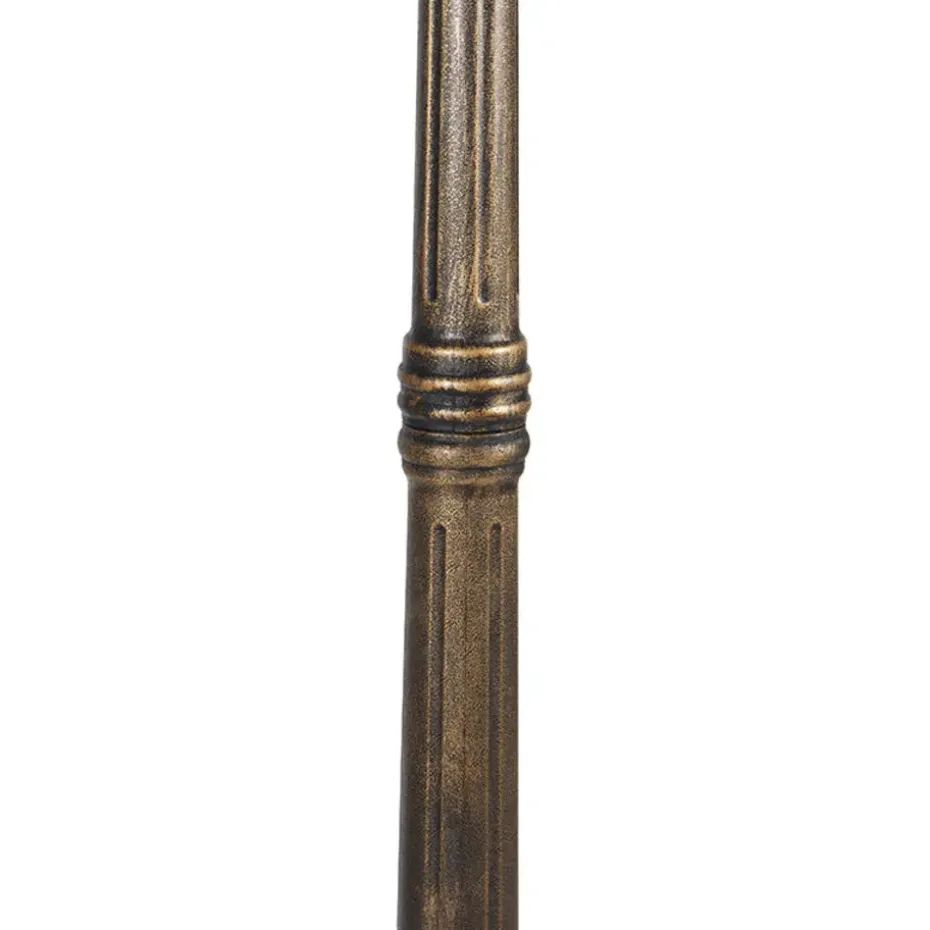 Qazqa staande buitenlampen new haven goudkleurig e27