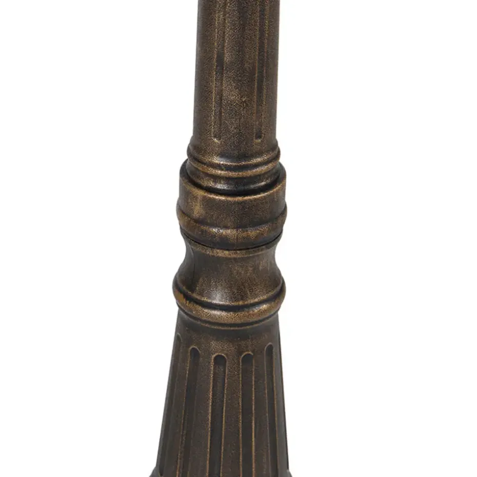 Qazqa staande buitenlampen new haven goudkleurig e27