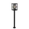 Qazqa staande buitenlampen dover zwart e27