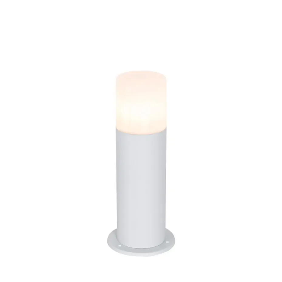 Qazqa staande buitenlampen odense wit e27