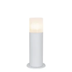 Qazqa staande buitenlampen odense wit e27