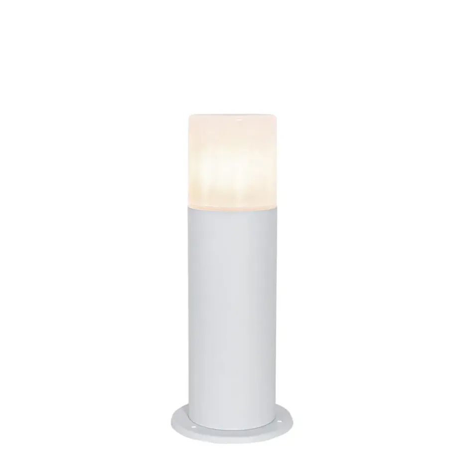 Qazqa staande buitenlampen odense wit e27