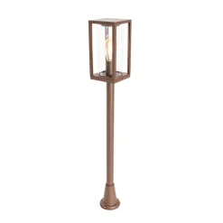 Qazqa staande buitenlampen charlois bronskleurig e27