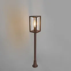 Qazqa staande buitenlampen charlois bronskleurig e27