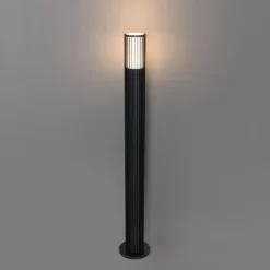 Qazqa staande buitenlampen boris zwart gu10