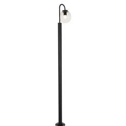 Qazqa staande buitenlampen sfera zwart e27