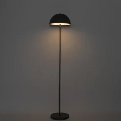 Qazqa staande buitenlampen keira zwart geïntegreerde led