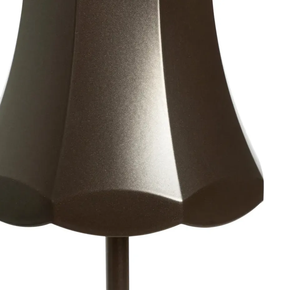 Qazqa tafellampen granny retro bruin geïntegreerde led