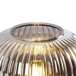 Qazqa tafellampen karel zwart e27