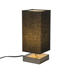Qazqa tafellampen milo tl zwart e14