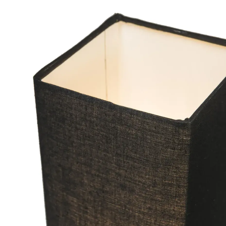 Qazqa tafellampen milo tl zwart e14