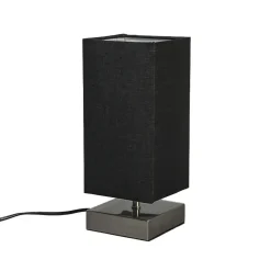 Qazqa tafellampen milo tl zwart e14