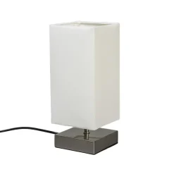 Qazqa tafellampen milo wit e14